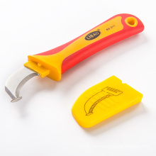 Electrical electrician network cable stripping terminal wire cutting tool bent insulated insulation wire stripper VDE knife